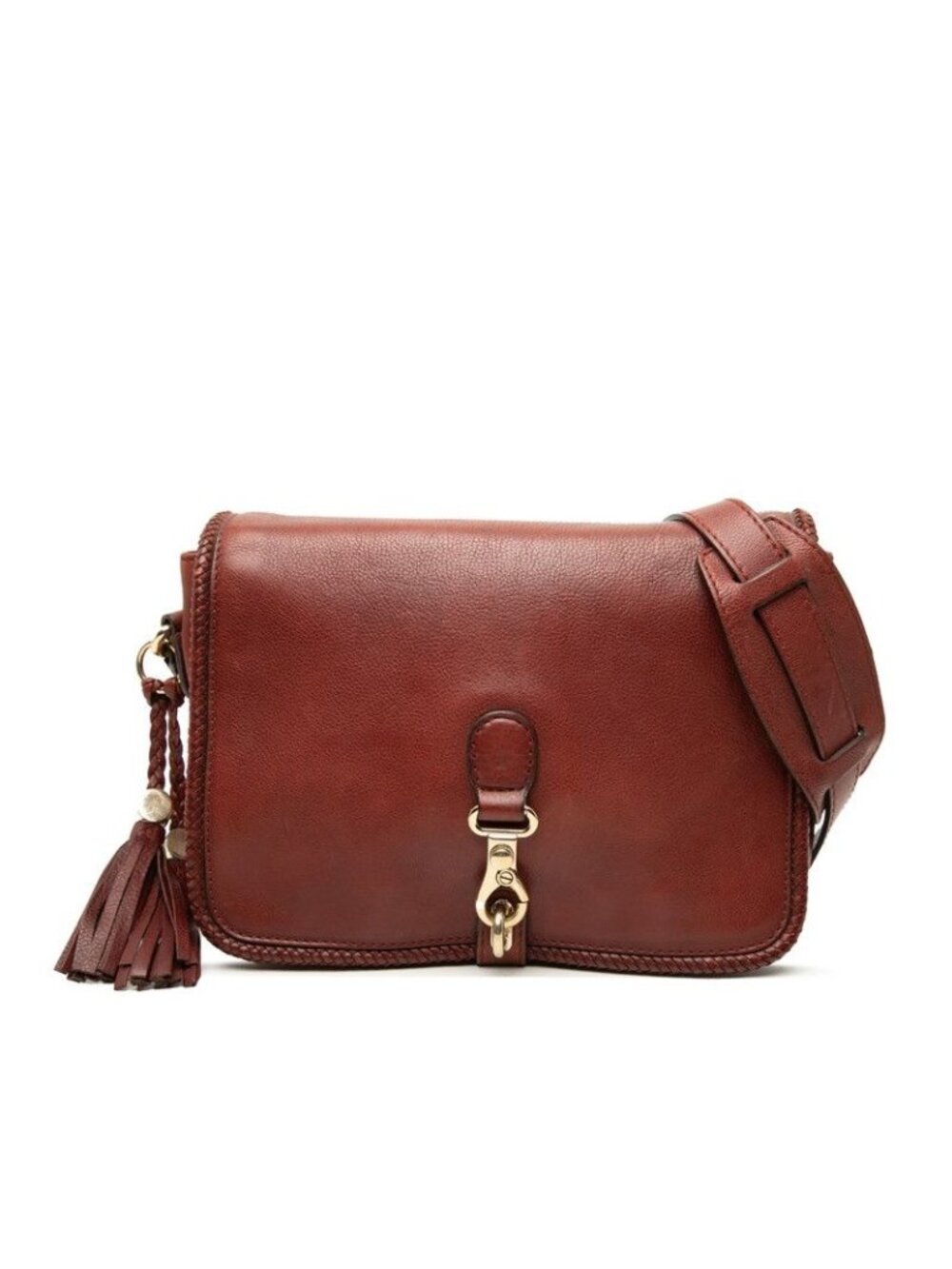 Gucci Marrakech Shoulder Bag Brown Bordeaux Leather